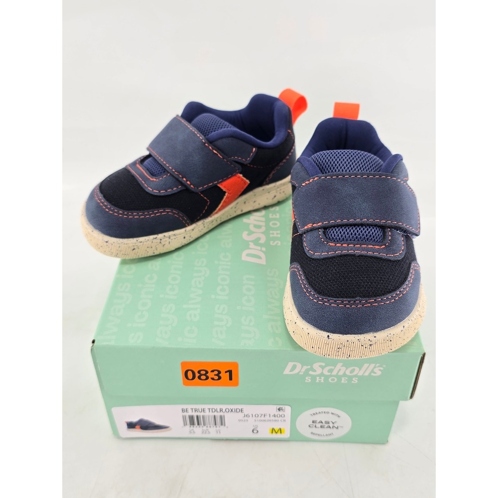 Dr. Scholl's Be‎ True Toddler Shoes 6M Blue Easy Clean Sneakers - New